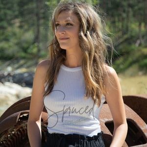 High Neck Knit Crop Top